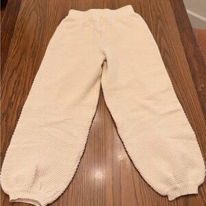 Sincerely Jules Cream Knit Jogger Pants for women
